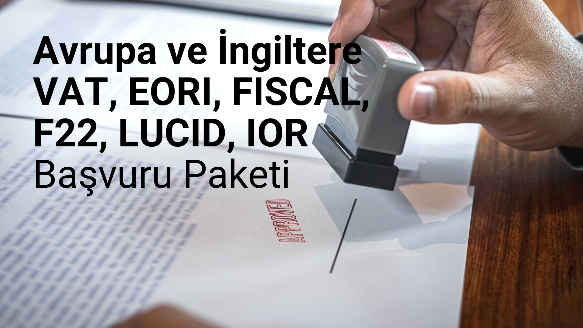 Amazonda satış yapmak için başvurulması ve/veya alınması gereken belgeler : VAT,  LUCID, EORI, FISCAL, IOR ve LUCID, Deklarasyon ve Sözleşmelerin Hazırlanması,